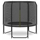 Magic Jump Fiber Grey trampoline 251 met veiligheidsnet