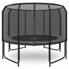 Magic Jump Fiber Grey trampoline 366 met veiligheidsnet