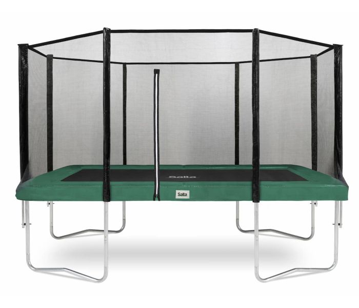 Salta rechthoekige trampoline 244 x 396 met veiligheidsnet