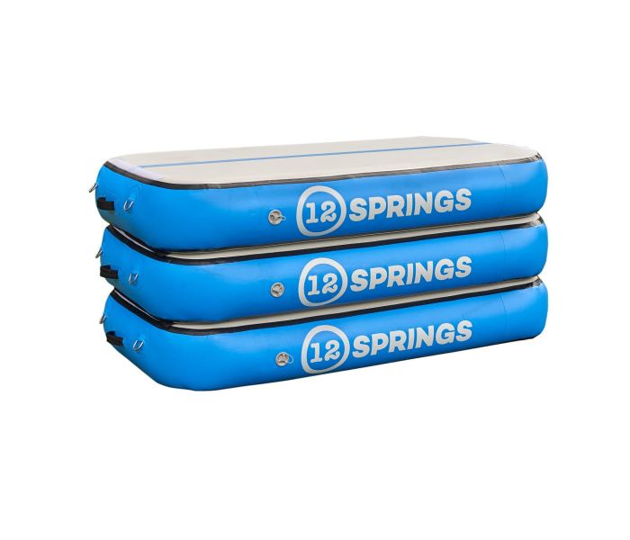 Airbox set 12spring 200x100x30 cm Pro Blauw