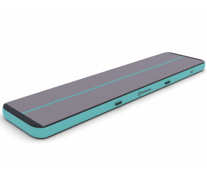 Airtrack 12spring 300x100x20 cm Plus Mintgroen/grijs