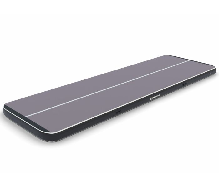 Airtrack 12spring 400x200x20 cm Plus Zwart/grijs