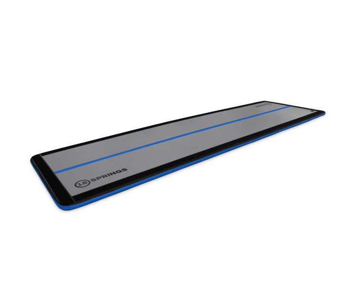 Airtrack 12spring 500x150x5 cm Slim Zwart/blauw