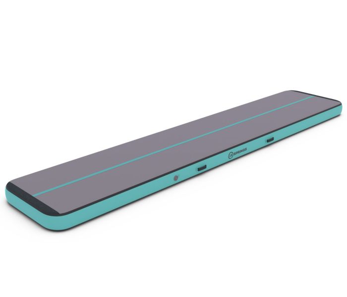 Airtrack 12spring 600x100x20 cm Plus Mintgroen/grijs