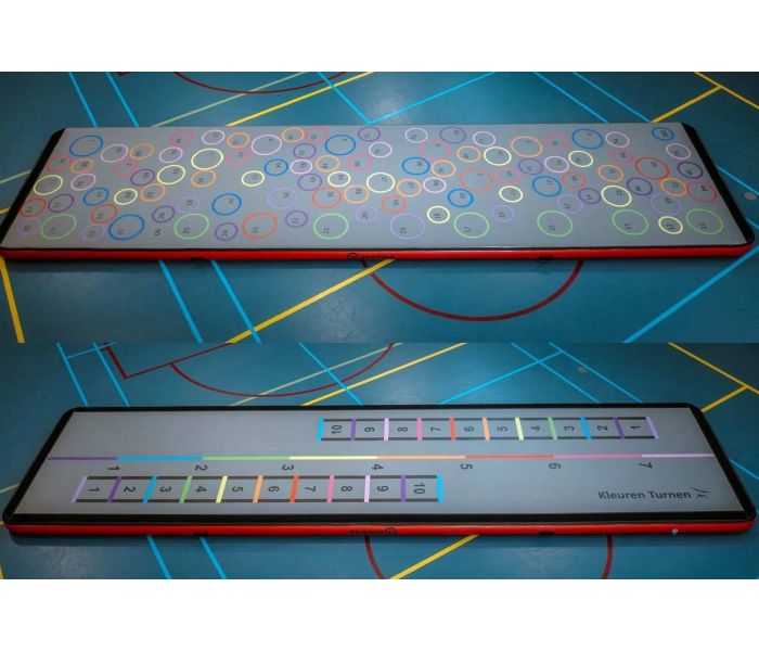 Airtrack 12springs 800x200x20 cm Plus Multi Colour kleuren turnen