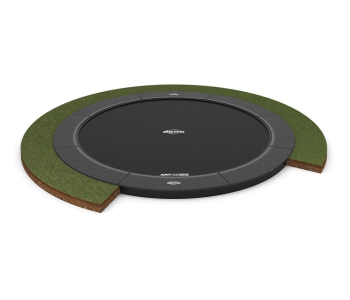BERG FlatGround Trampoline Elite 430 grijs