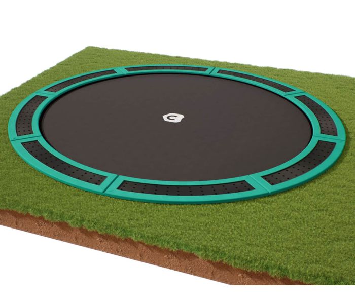 Flat to the ground Trampoline Capital Play Groen 427 cm