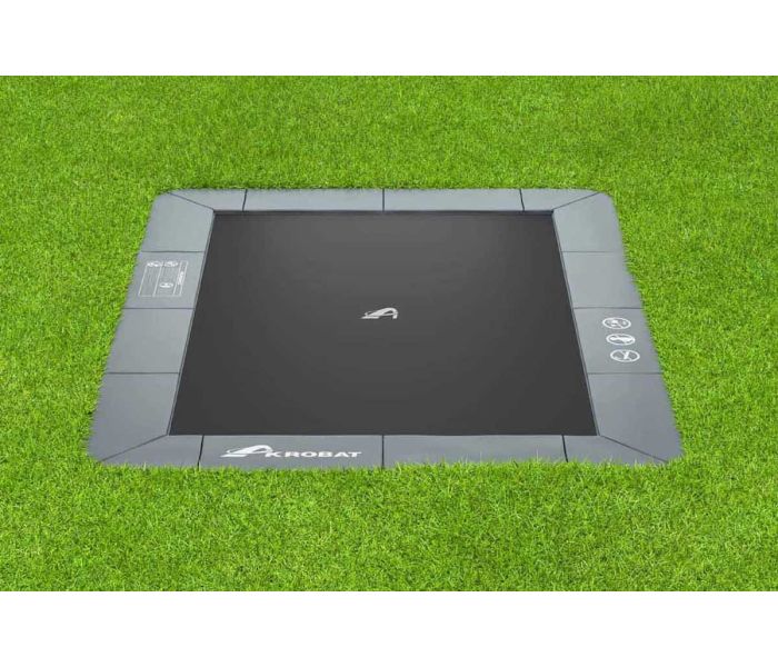 Flat to the ground Trampoline Rechthoekig Akrobat Orbit 430x305 cm