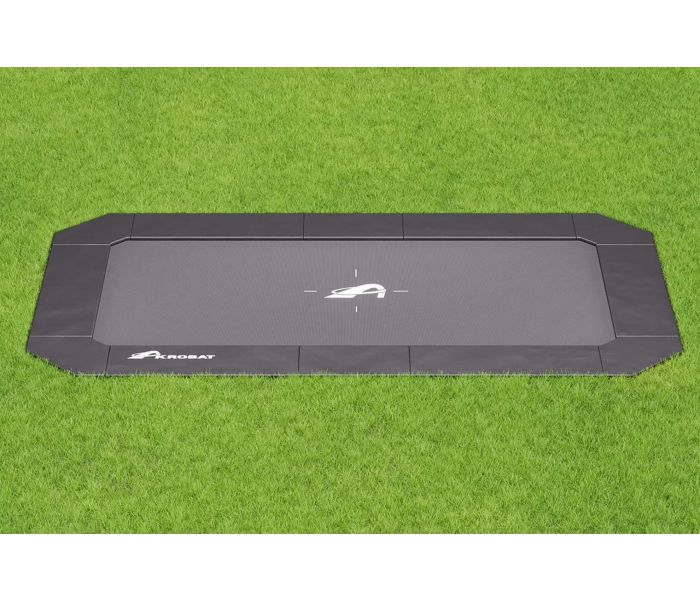 Flat to the ground Trampoline Rechthoekig Akrobat Primus Plus Black 520 x 305 cm
