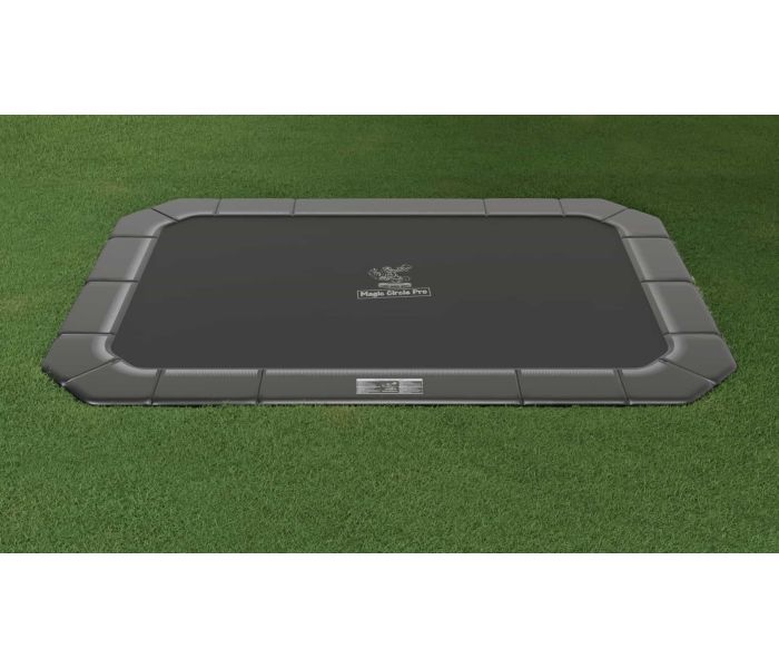 Flat to the ground Trampoline Rechthoekig Magic Circle Pro Grey 430x305 cm