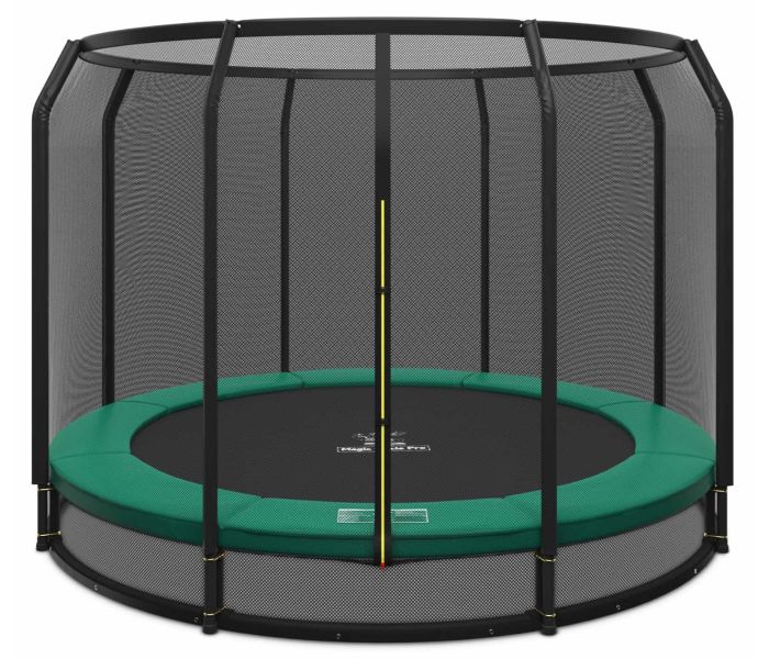 Ingraaf Trampoline Magic Circle Pro 305 cm Groen met veiligheidsnet