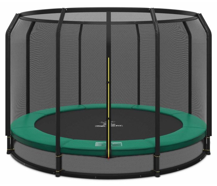 Ingraaf Trampoline Magic Circle Pro 366 cm Groen met veiligheidsnet