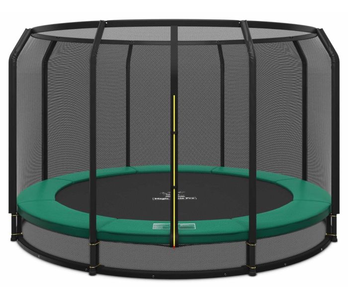 Ingraaf Trampoline Magic Circle Pro 410 cm Groen met veiligheidsnet
