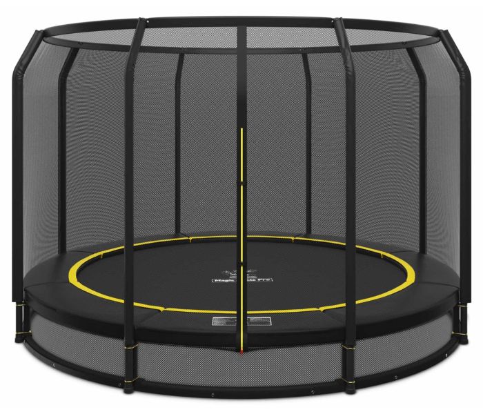 Ingraaf Trampoline Magic Circle Pro Black 366 cm met veiligheidsnet