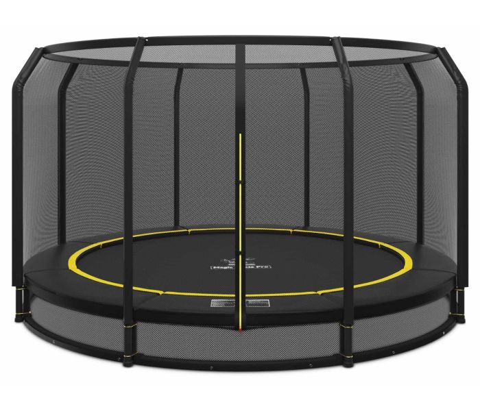 Ingraaf Trampoline Magic Circle Pro Black 427 cm met veiligheidsnet