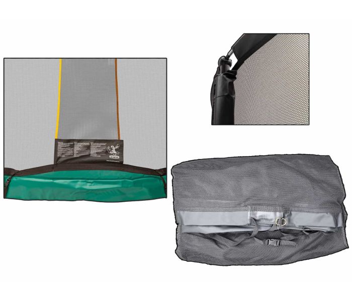 Trampoline los veiligheidsnet fiber rechthoek 214x305 cm met sluis