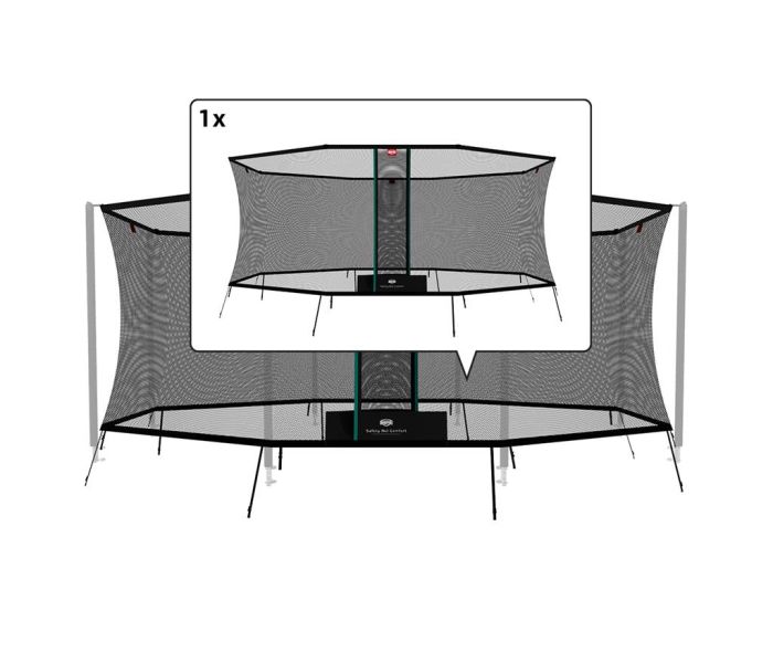 Los veiligheidsnet voor ovale berg grand favorit trampoline 520x345 cm Comfort
