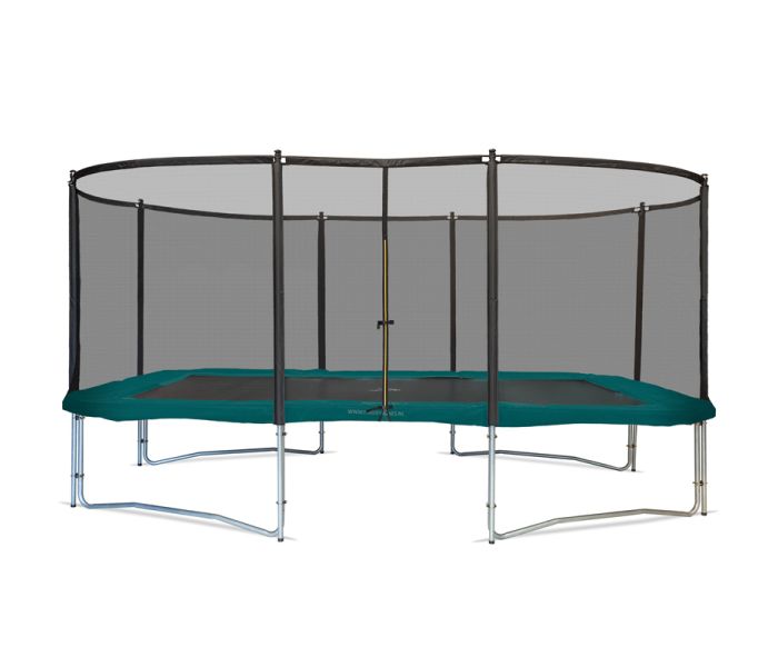 Magic Jump Pro rechthoekige trampoline 525x305 met veiligheidsnet