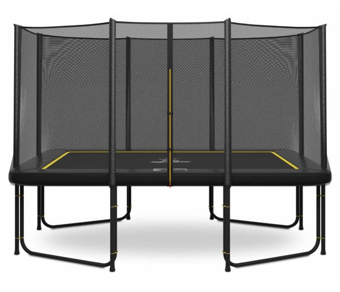 Magic Circle Pro Black Rechthoekige Trampoline 244 x 366 cm met veiligheidsnet
