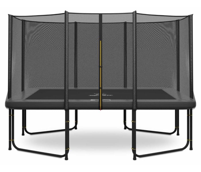 Magic Circle Pro Grey Rechthoekige Trampoline 244 x 366 cm met veiligheidsnet