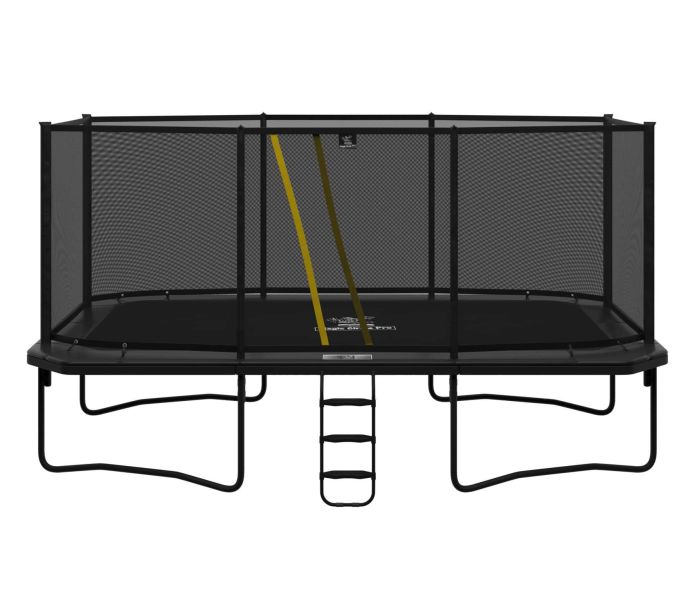 Magic Circle Pro Grey Rechthoekige Trampoline 525 x 305 cm met veiligheidsnet