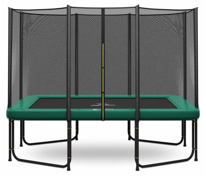 Magic Circle Pro Rechthoekige Trampoline 214 x 305 cm Groen met veiligheidsnet