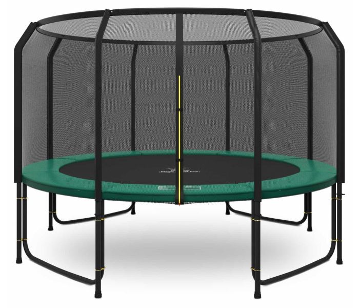 Magic Jump Fiber trampoline 427 cm Groen met veiligheidsnet