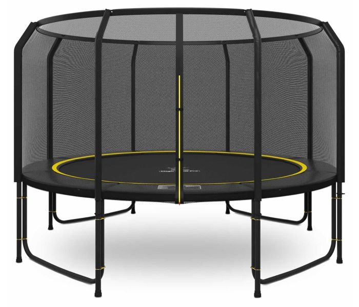 Magic Jump Fiber Black trampoline 427 cm met veiligheidsnet