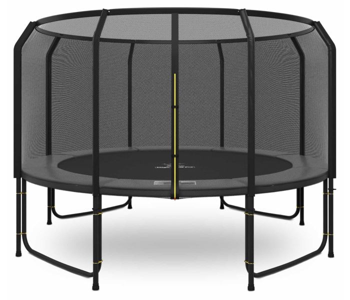 Magic Jump Fiber Grey trampoline 427 cm met veiligheidsnet