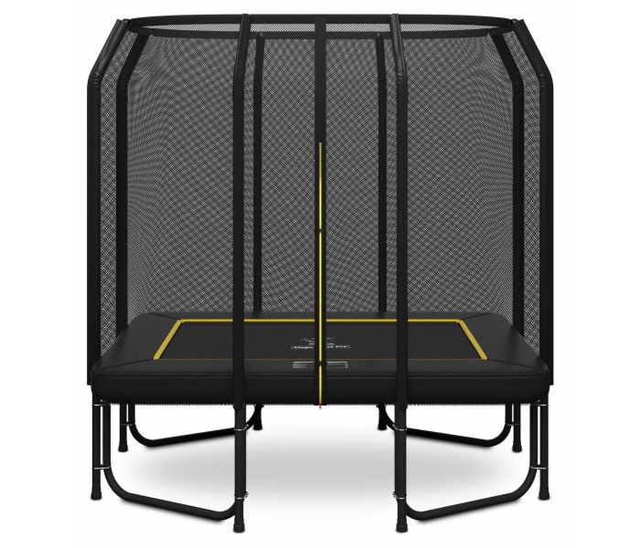 Magic Jump Fiber Rechthoekige Trampoline 153 x 214 cm Black met Veiligheidsnet
