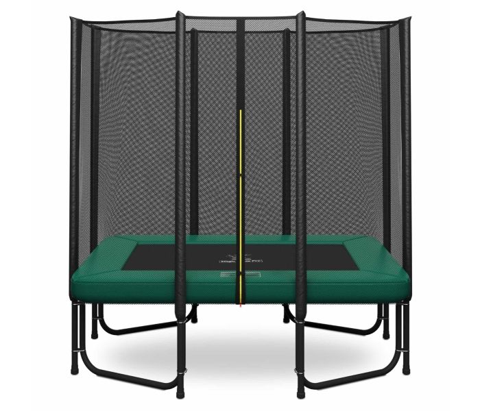 Magic Jump Rechthoekige Trampoline 153 x 214 cm Groen met Veiligheidsnet
