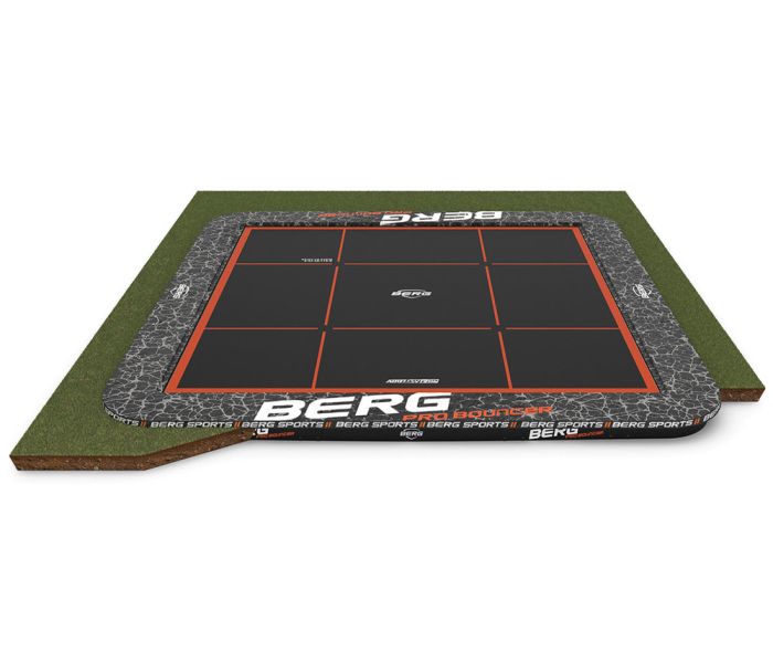 Berg Ultim Pro Bouncer Vierkante Flatground Trampoline 500x500 cm