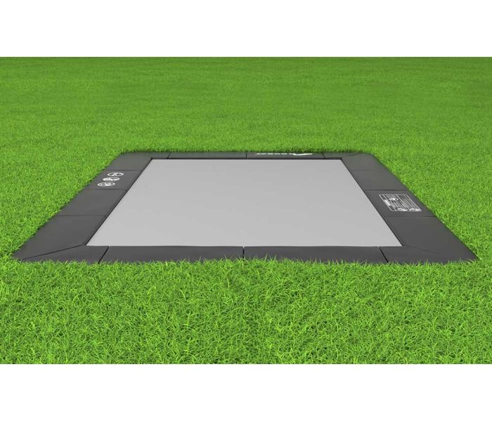 Flatground Trampoline Primus Black 180 x 300 cm