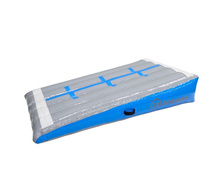 Schuinvlak 12spring 200x100x60 cm Blauw/grijs