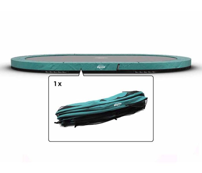 Trampoline Rand ovaal Berg Champion Grand inground 520x345 groen