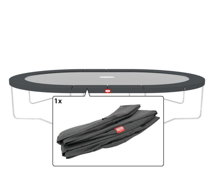 Trampoline Rand ovaal Berg Favorit Grand 520x345 cm Grijs