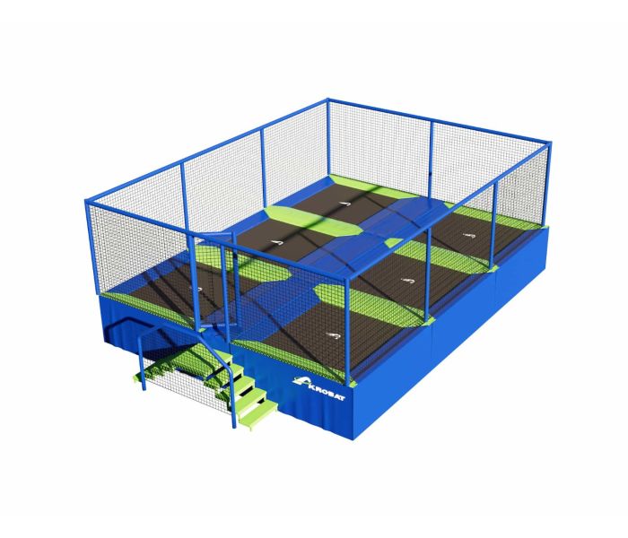 Trampolinepark Akrobat Jump Arena Small - Zij aan Zij